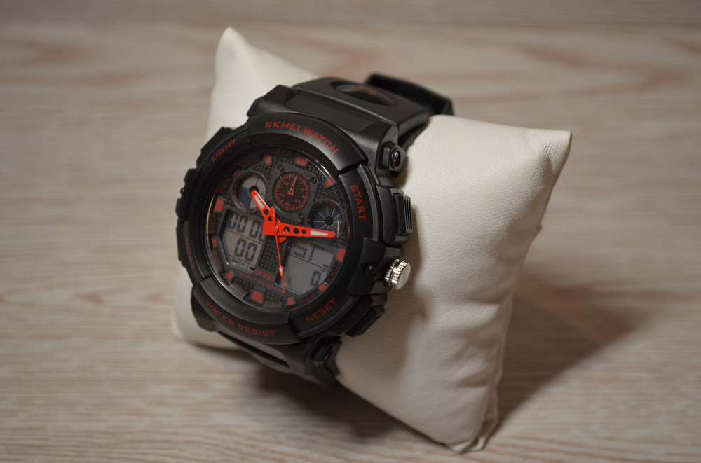 Чоловічий водонепроникний наручний годинник Skmei 1270 Червоний Вінниця - фото 8