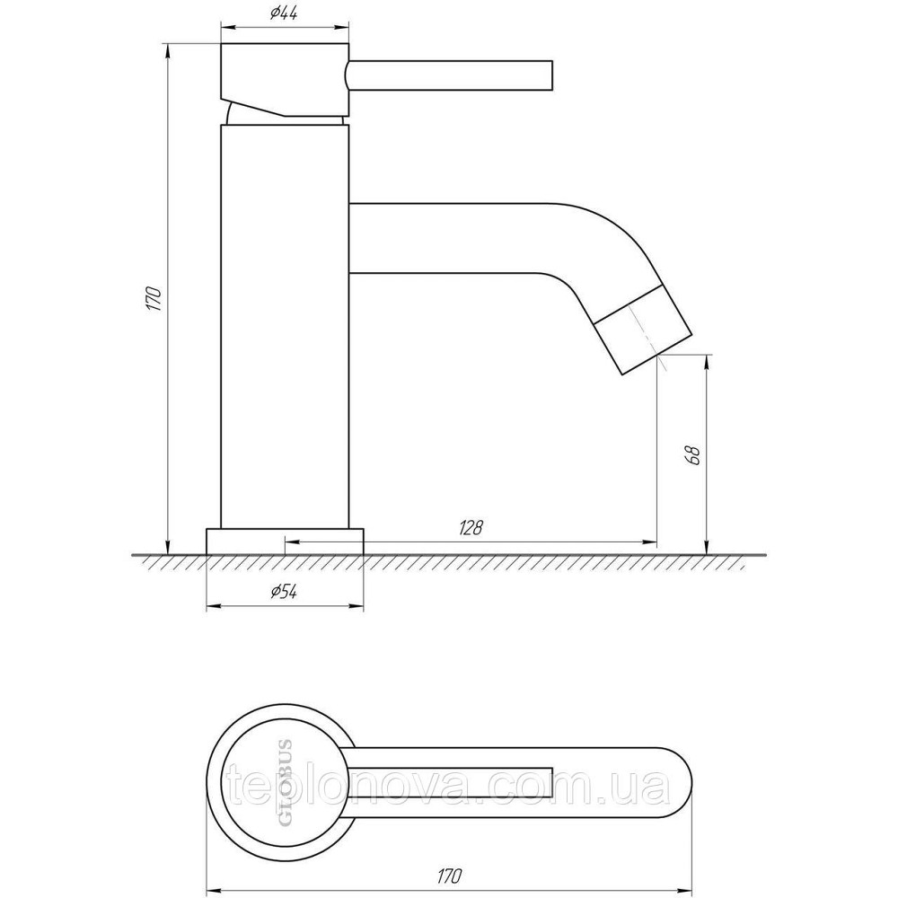 Смеситель для умывальника Globus Lux ALPEN SBT1-101L Черновцы - изображение 5