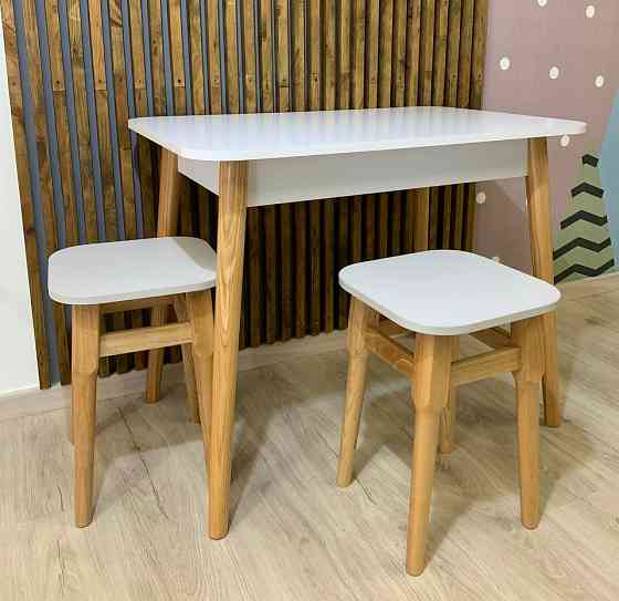 Обідній стіл LION Маямі-2 дерев'яні ніжки Німфея Альба (LION-041003) Дніпро