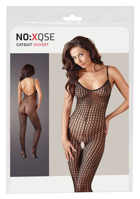Бодістокінг - 2313630 NO:XQSE Catsuit Black - S/M Sex Aura Київ - фото 1