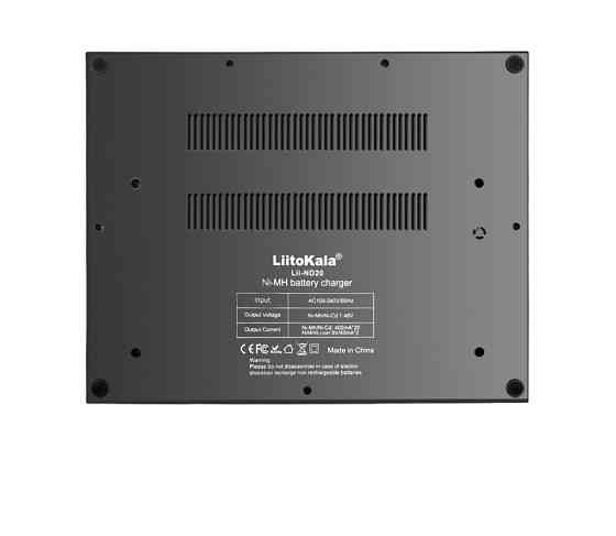 Зарядка на 20 акумуляторів AA AAA HR9V 1.2В/9В NiMH LiitoKala Lii-ND20 Київ