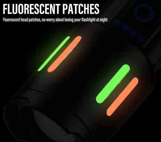 Фонарь ручной MHZ BL-611-TG АКБ 26650, черный Винница