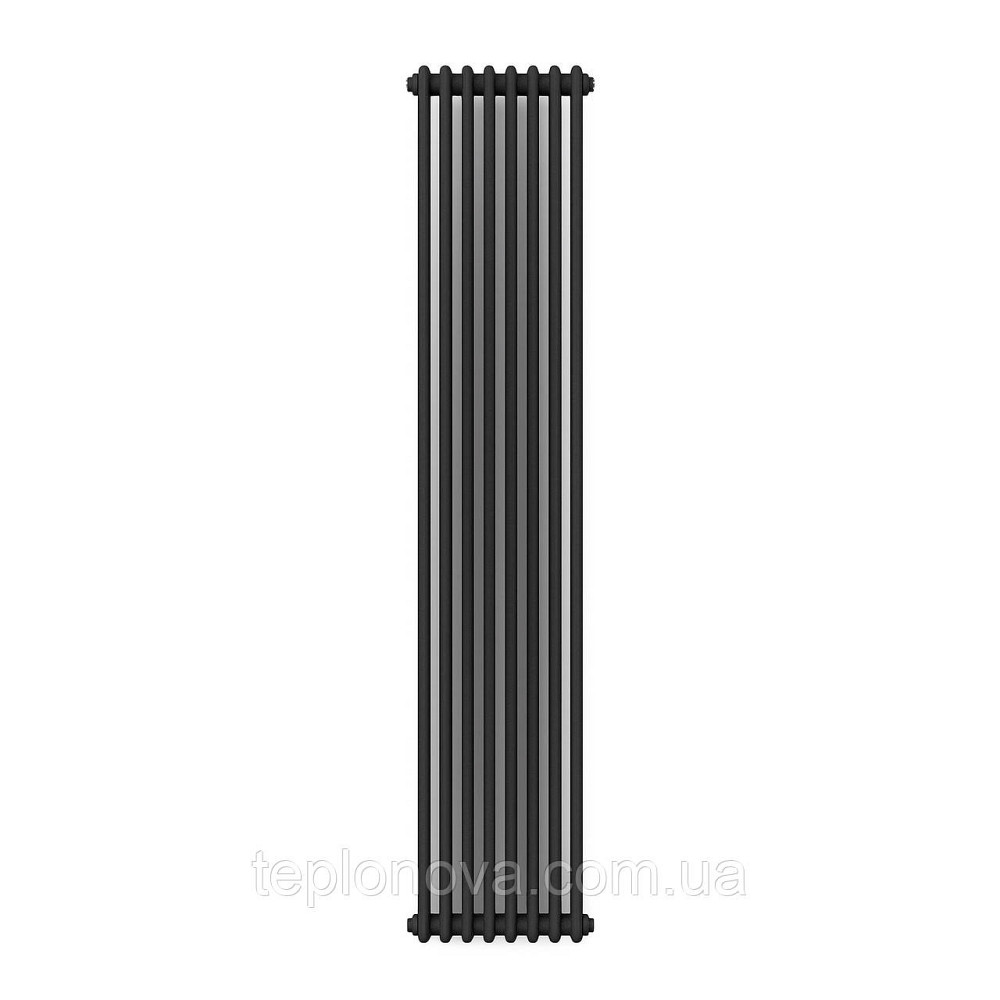 Вертикальный радиатор Calidum 2-8 380х1800, anticor, черный муар Черновцы - изображение 1