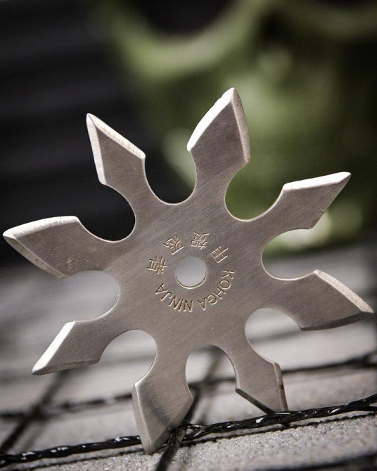 Металева зірочка Сюрикен Silver NINJA silver ПП7695 Одеса - фото 1