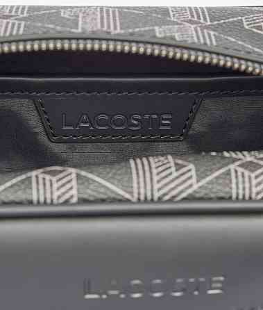 Чоловіча барсетка, косметичка, органайзер Lacoste (46688) чорна Київ