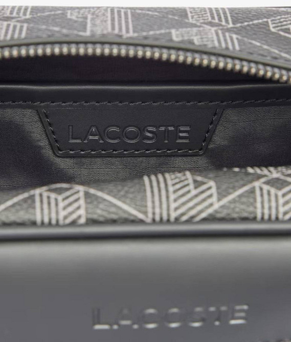 Мужская борсетка, косметичка, органайзер Lacoste (46688) черная Киев - изображение 3