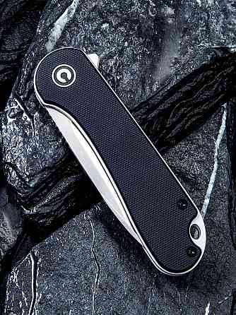 Ніж складаний кишеньковий Civivi Elementum, (7.5 см) D2 / G10 чорний Київ