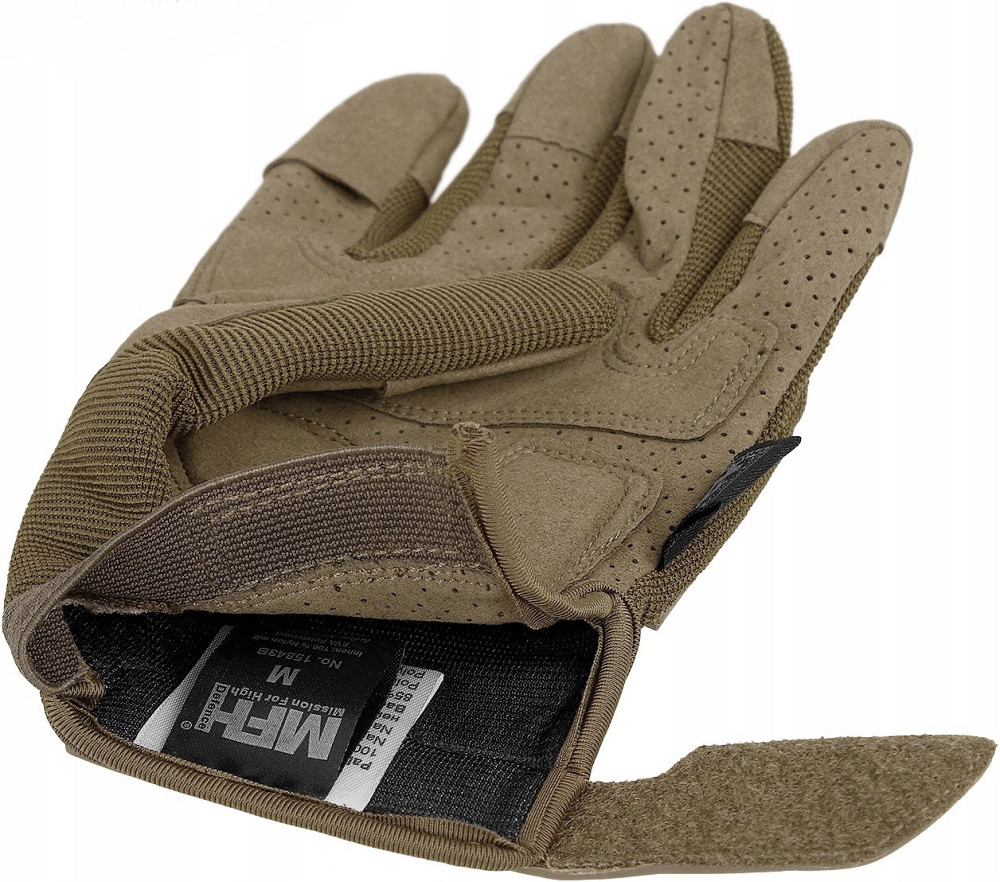 Тактические Защитные Перчатки всесезонные для стрельбы с липучкой MFH 
