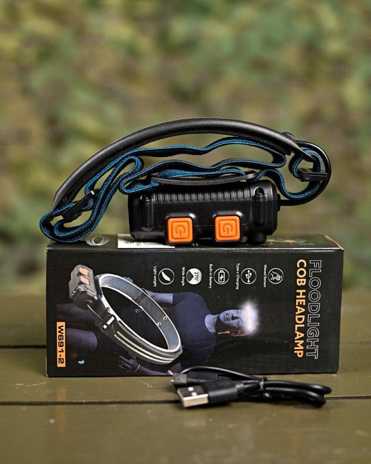 Налобний сенсорний ліхтарик червоного світіння W690-2 ПП7740 Одеса - фото 7