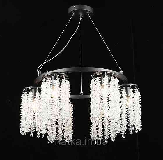 Люстра підвісна кришталева S2480/6, Чорний Київ