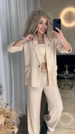 Летний хит Костюм — пиджак + брюки палаццо. Одесса