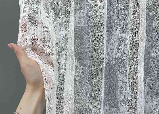 Тюль VR-Textil 701т Мармур Al-1 Жакард Білий 300х270 см (42-0246) Київ