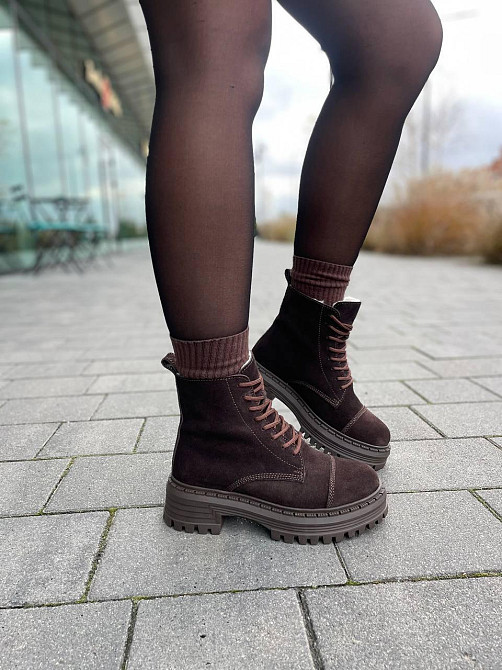 Molly Черевики жіночі MOLLY 967 коричневі (зима, замша натуральна) (5672) 40 Коломия - фото 5