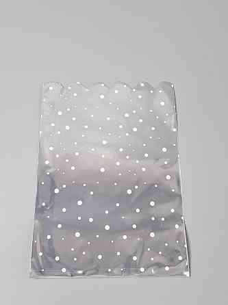 Пакет із малюнком для пакування подарунків (20*30) No419 (3) фольгований (ажурний) "Конфеті" (100 шт.) Харків