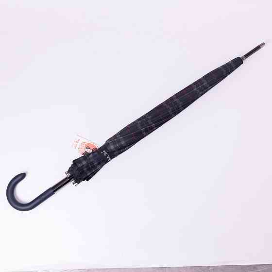 Классический зонт-трость полуавтомат из полиэстера 16 спиц диаметр 117 см Синий HP-23-4BL Киев