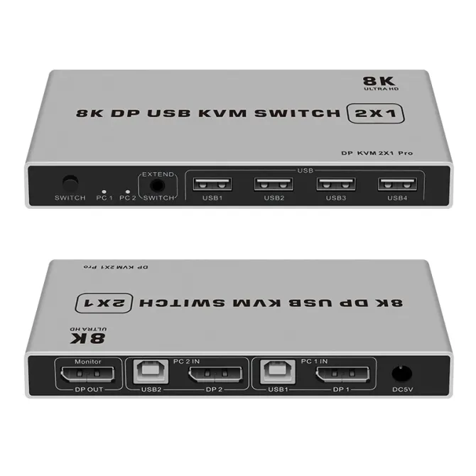 Перемикач KVM 8K DP USB Луцьк - фото 1