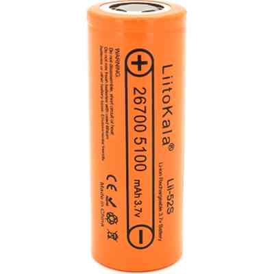 Акумулятор 26700 Li-Ion 5000mah 5100-5200mah, 3.7V (2.75-4.2V), Orange Liitokala (Lii-52S) Вінниця