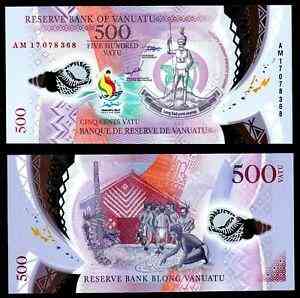 Вануату / Vanuatu 500 vatu (2017) Pick NEW UNC Polymer Полтава
