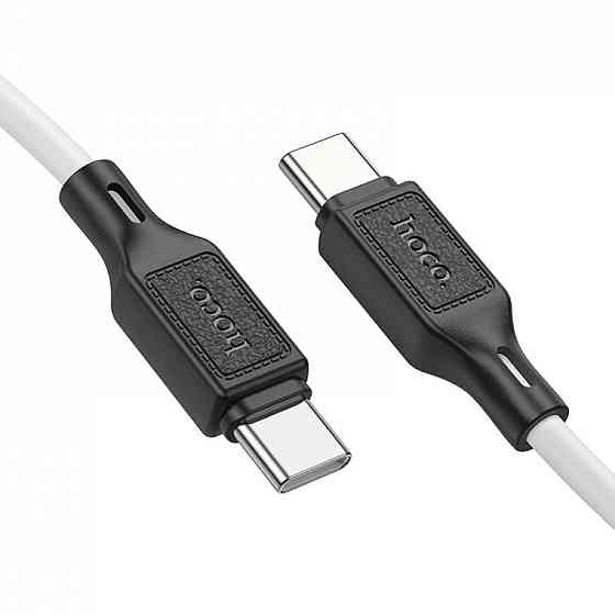 Кабель HOCO X90 Cool 60W silicone живлення та передачі даних для Type-C - Type-C, колір білий 6931474788474 Одеса