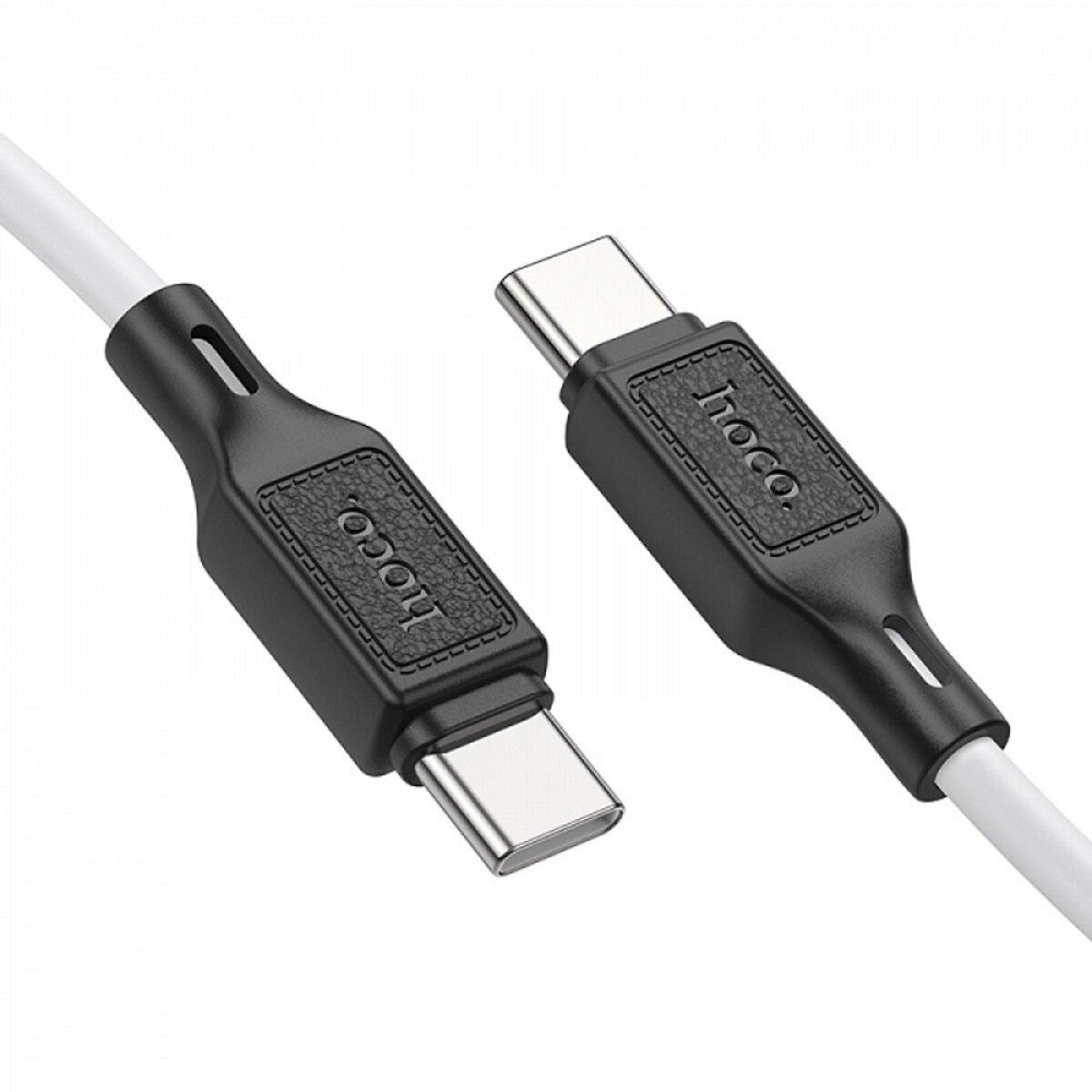 Кабель HOCO X90 Cool 60W silicone живлення та передачі даних для Type-C - Type-C, колір білий 6931474788474 Одеса - фото 2