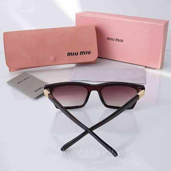 Солнцезащитные женские очки Miu Miu  (050) коричневые Киев