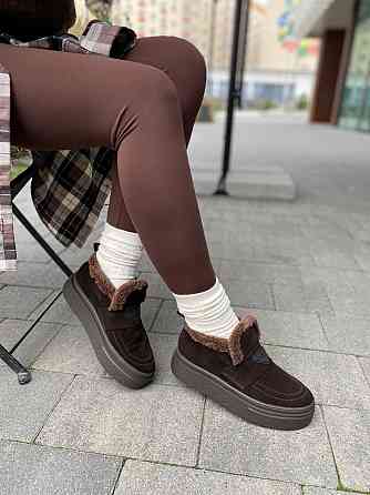 Соната Черевики жіночі Соната Лінійка шоколодні/шок.під (зима, замша натуральна) (6066) 39 Коломия