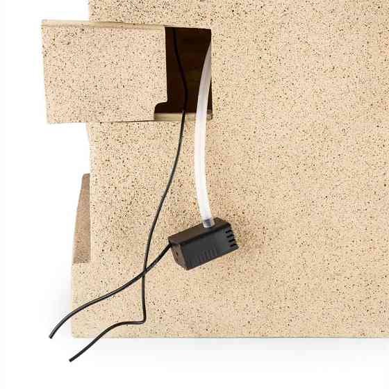 Коринфский декоративный фонтан, садовый фонтан, 3 Вт, солнечный светодиод, вид песчаника (Германия, читать Ровно