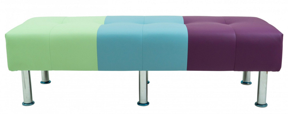 Диван Flay Office двійка 1550х650х450 Сливово-зелено-блакитний Київ - фото 2