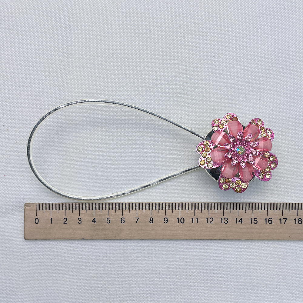 Магніти для штор та гардин "Flowers" набір 2 шт Рожевий (81-225) Київ - фото 7