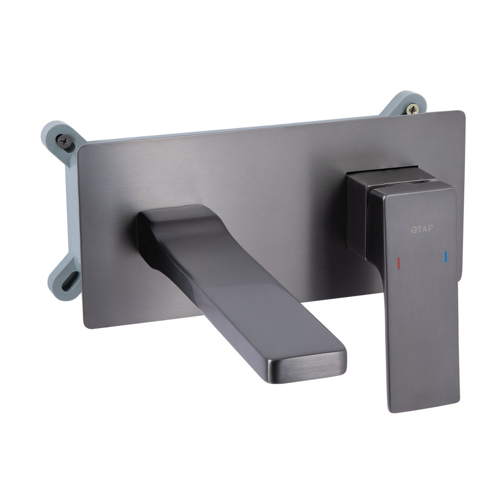 Смеситель для раковины Qtap Gemini скрытого монтажа QTGEM273GMB45695 Gunmetal Black PVD Киев - изображение 1