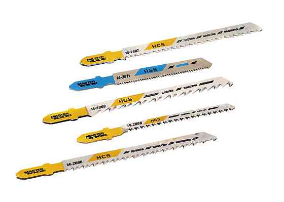 Набір пиляльних полотен для лобзика MASTERTOOL 5 шт для дерева та металу (14-2806/2807/2808/2809/2811) 14-2850 Рівне