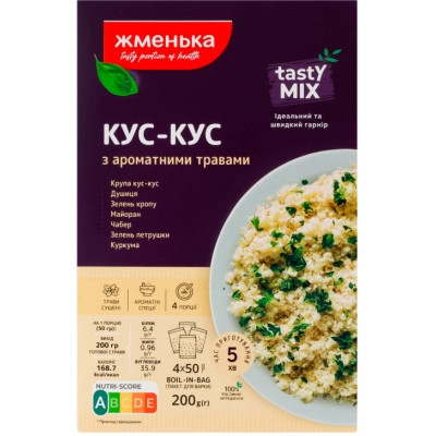 Крупа Жменька Кус-кус с ароматными травами 200 г (4820152181893) Винница - изображение 1
