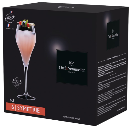 Набор бокалов C&S Symetrie 6х160 мл (6939887) Киев