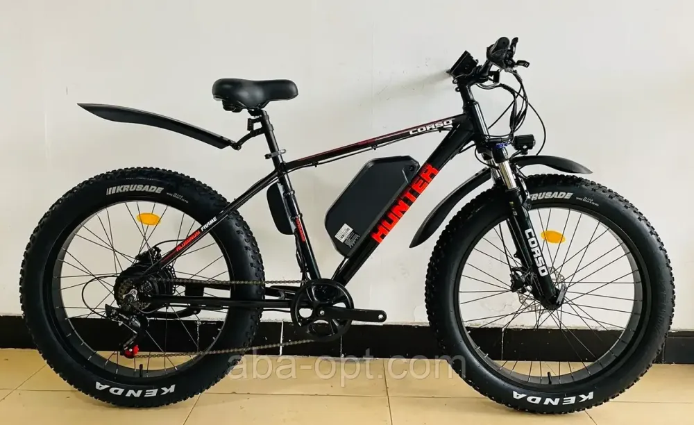 Электровелосипед Corso Hunter 500W-48V-15Ah  Lition рама алюминиевая-19’’шины 26«/26» купить дешево в Украине Одесса - изображение 2