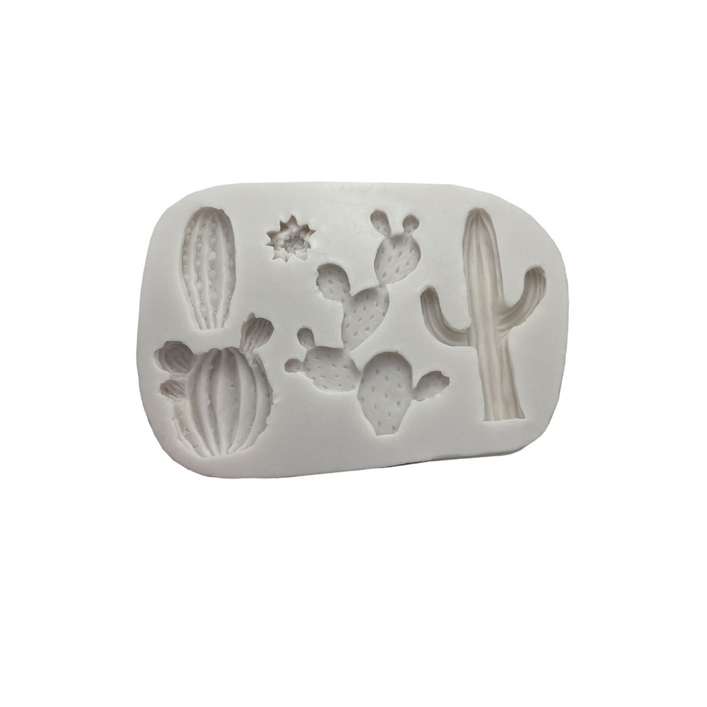 Молд силиконовый Кактусы 80 на 115 мм серый Киев - изображение 5