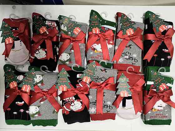 Шкарпетки новорічні в асортименті. Турецькі якісні шкарпетки Pro Socks. В пачці 12 штук. Розмір 36-41 Київ