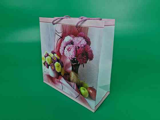 Пакет паперовий подарунковий квадратний 23*24*10 (артKV-109) (12 шт.) Харків