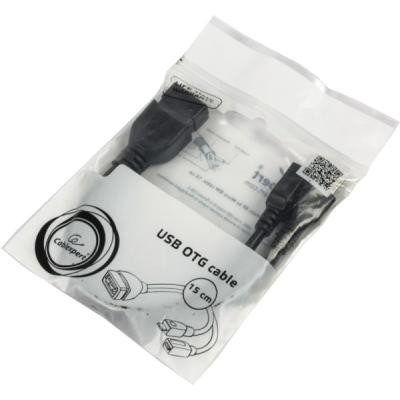 Дата кабель OTG USB 2.0 AF to Micro 5P M+F 0.15m Cablexpert (A-OTG-AFBM-04) Винница - изображение 2