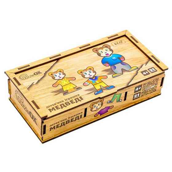 Дерев'яна настільна гра Ведмедики Puz-12141 Вінниця