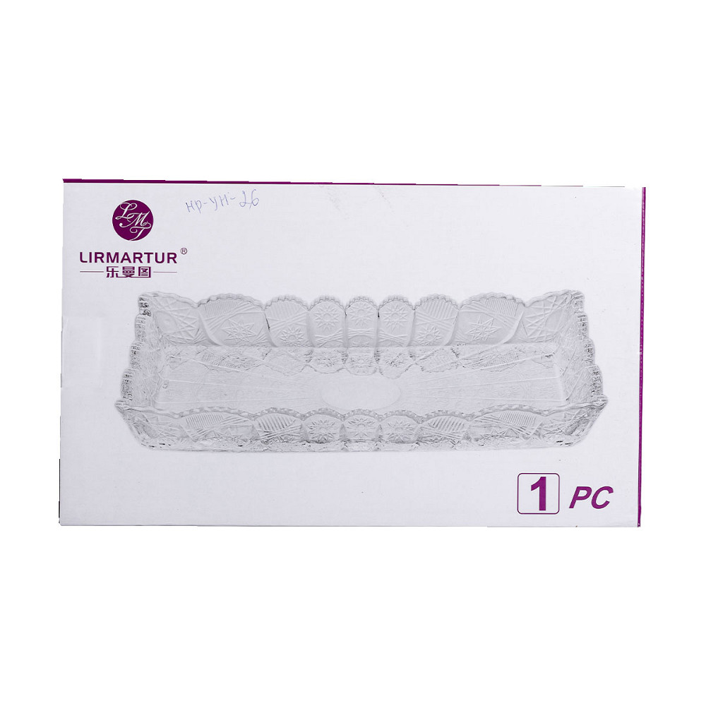 Yiwu Блюдо для закусок Lirmartur скляне 28,6*16,5*3 см HP-YH-26 Киев - изображение 2