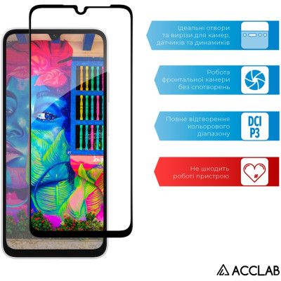 Скло захисне ACCLAB Full Glue Samsung A05S Black (1283126581908) Вінниця - фото 5