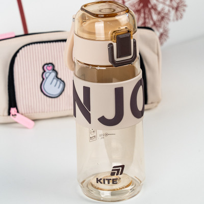 Пляшка для води Kite 550 мл коричнева (K25-1232-3) Вінниця - фото 7