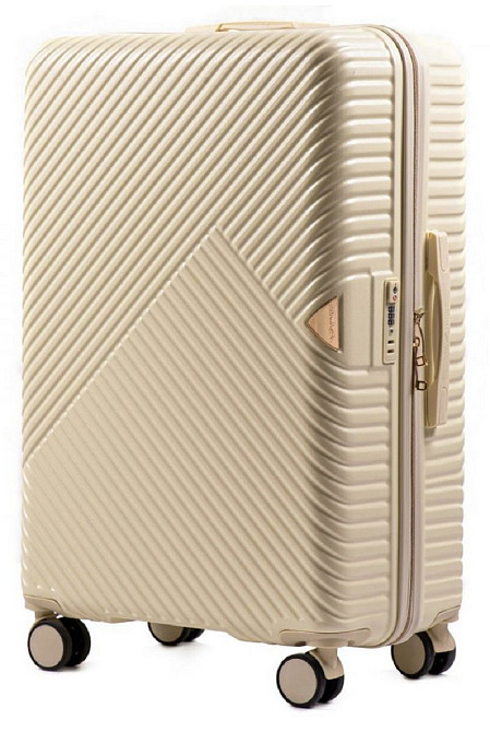 Чемодан пластиковый Wings WN01 большой шампань 78 см Киев - изображение 1