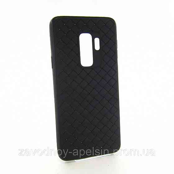 Samsung G965 S9+ Plus Чохол силіконовий Плетенка (чорний) Одеса