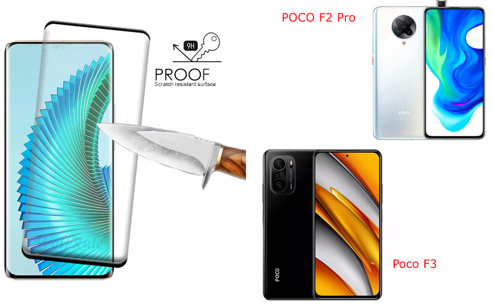 Захисне скло HyperGlass Pro для POCO F2 Pro, Poco F3 – максимальна чутливість та захист Київ - фото 1