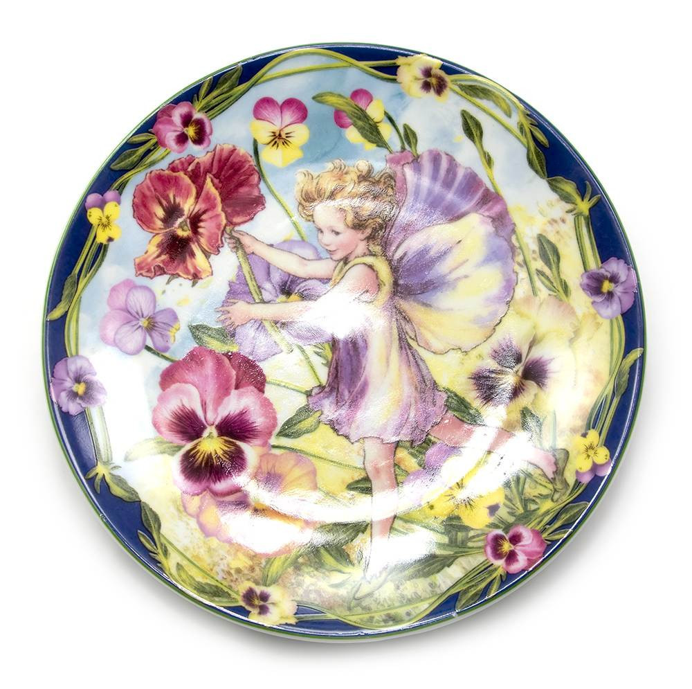 Тарелка на стену Фея и Анютины глазки Киев - изображение 1