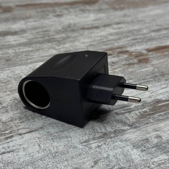 Переходник преобразователь с розетки 220В на прикуриватель 12В 500мА адаптер для авто аксессуаров Киев