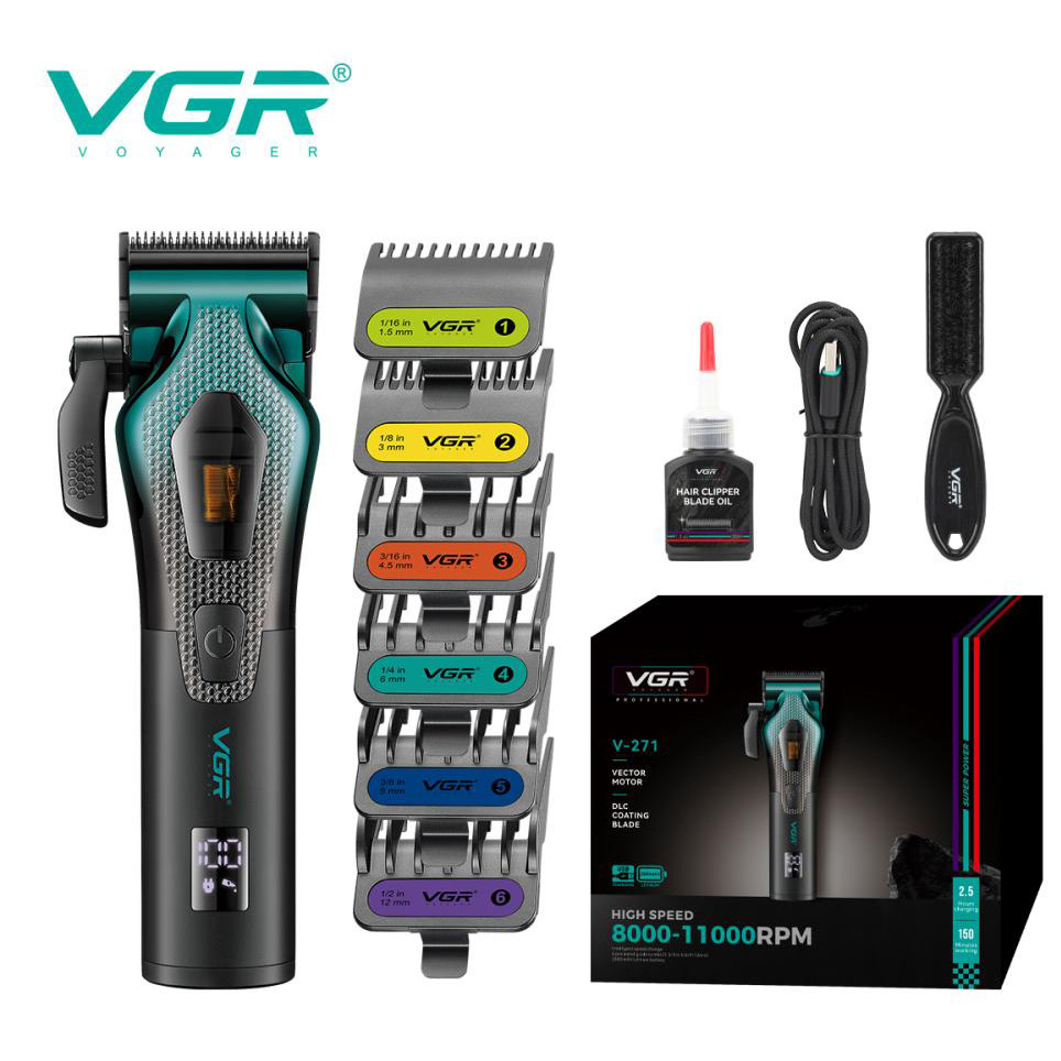 Машинка для стрижки волосся з професійними ножами VGR, Машинки для стрижки професійні машини UI-70 Львів - фото 3