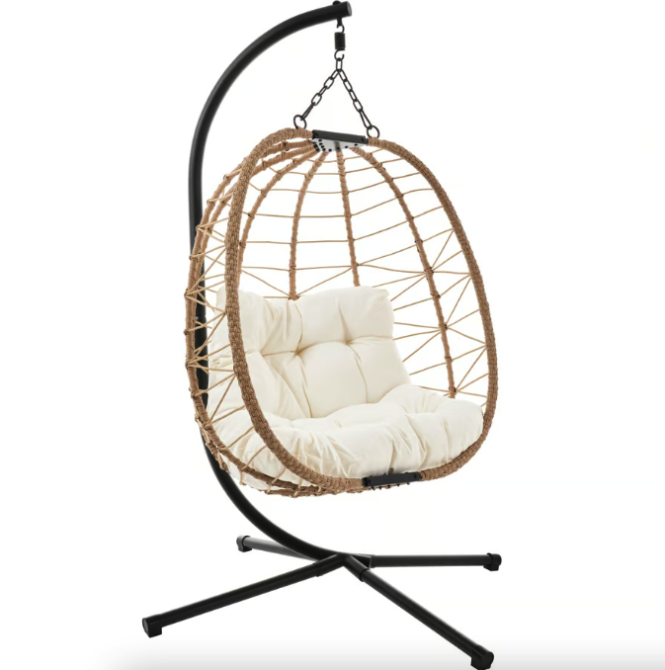 Підвісне крісло-кокон Di Volio Corta одномісне бежевий Киев - изображение 3