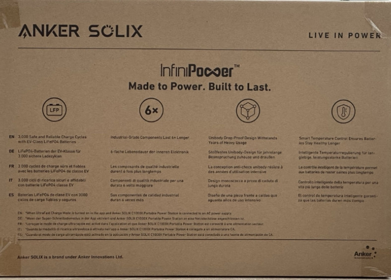 Зарядная станция Anker SOLIX C1000X 1800W 1056Wh Новая Европейская. Харьков - изображение 4